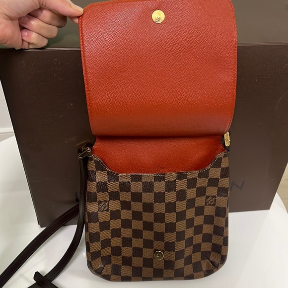 ✨ LOUIS VUITTON Musette Salsa Damier Ebene Crossbody Bag - Picture 3 of 15